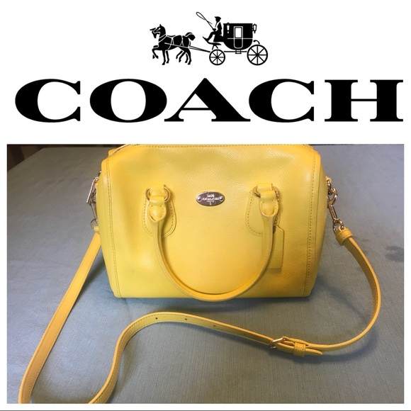 Coach Handbags - Fun Yellow Coach Bag